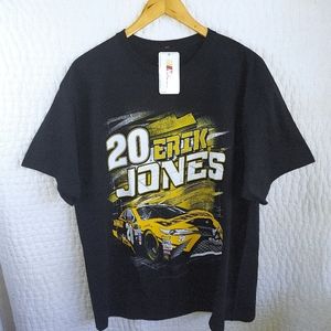 Nascar Erik Jones #20 Black Mens Racing T-Shirt